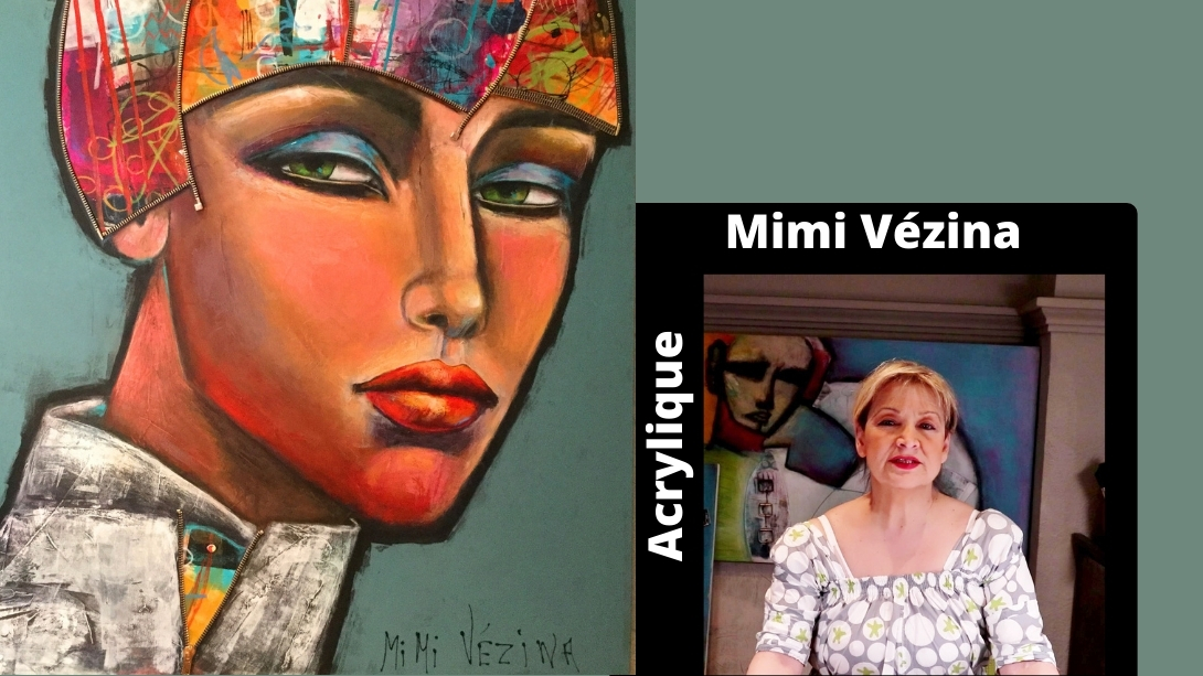 Cours d&apos;acrylique en ligne avec Mimi Vézina