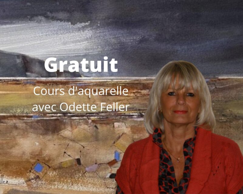 Cours d'arts en ligne Produits gratuits Apprendre l'aquarelle avec Odette Feller (gratuit)
