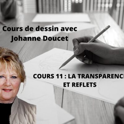 Cours d'arts en ligne Johanne Doucet Cours 11 : La transparence et reflets
